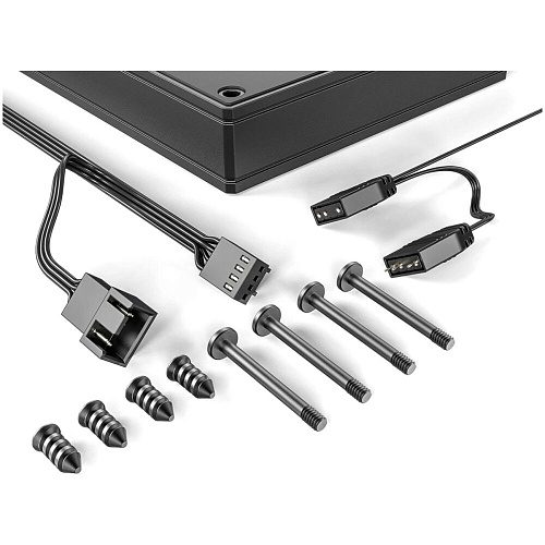 Вентилятор 140x140 ID-Cooling AS-140-ARGB-K Duet Black Ret