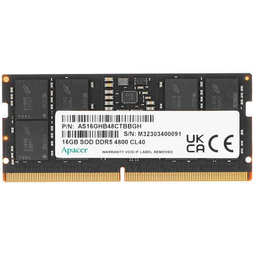 Модуль памяти SO-DIMM DDR5 16Gb PC32000 4800Mhz Apacer (FS.16G2A.PTH)