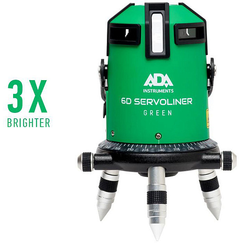Лазерный нивелир ADA instruments 6D SERVOLINER Green (А00500)