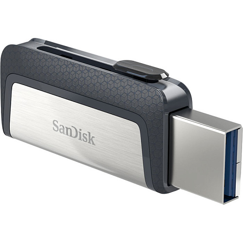USB Flash накопитель 128GB SanDisk Ultra Dual (SDDDC2-128G-G46) USB3.1/Type-C (OTG) Черный УЦЕНКА