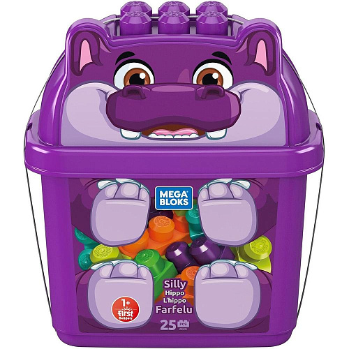 Mattel Mega Bloks Тематический конструктор "Животные" GCT46 Бегемот