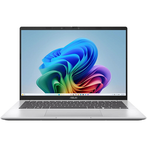 Ноутбук ASUS VivoBook 14 X1407QA-LY099W Snapdragon X X1 26 100/16Gb/1Tb SSD/14" WUXGA/Win11 Cool Silver