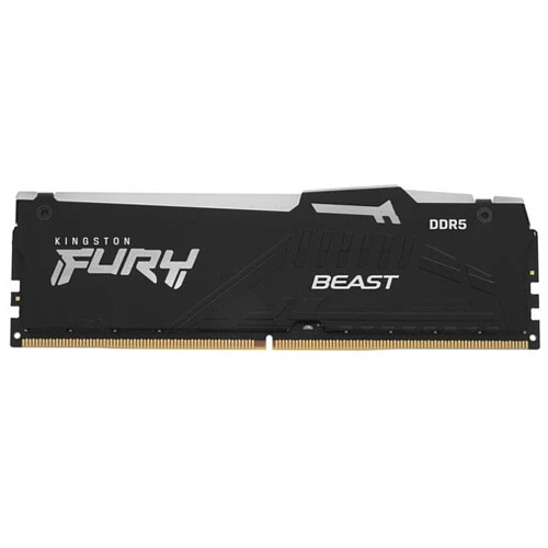 Модуль памяти DIMM 8Gb DDR5 PC41600 5200MHz Kingston Fury Beast Black (KF552C40BBA-8)