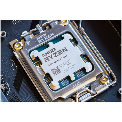 Процессор AMD Ryzen 5 7500F, 3.7ГГц, (Turbo 5.0ГГц), 6-ядерный, L3 32МБ, Сокет AM5, OEM УЦЕНКА