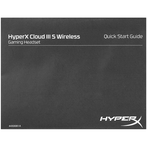 Гарнитура HyperX Cloud III S Wireless Black