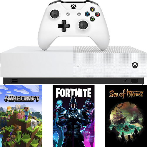 Игровая приставка Microsoft Xbox One S 1Tb All Digital + SOT, Minecraft, Fortnite