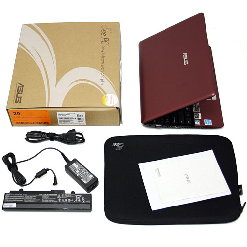 Нетбук Asus EEE PC 1215N Red Atom-D525/2Gb/500Gb/nVidia ION 2/12,1"HD/WiFi/BT/cam/5200mAh/Win7 HP