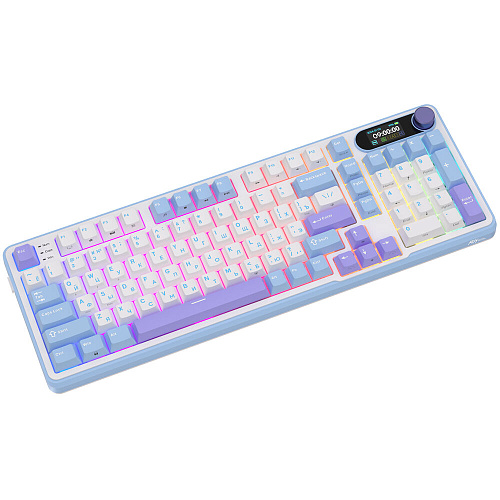 Клавиатура беспроводная Royal Kludge RK-S98 Wireless (RK Brown Switch) RGB (русская раскладка) Taro Milk