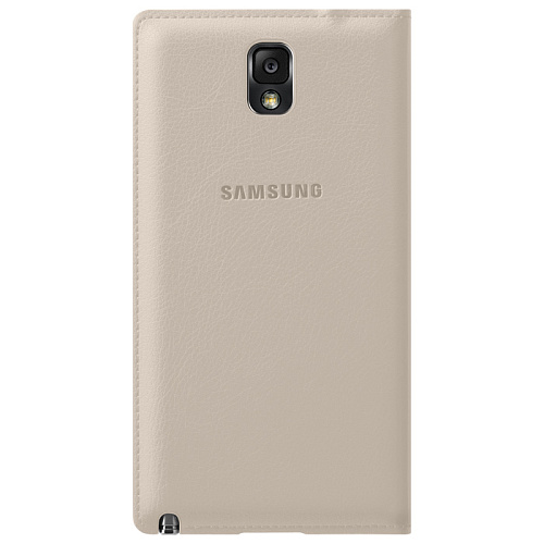 Чехол для Samsung Galaxy Note 3 N9000\N9005 Samsung Flip Wallet бежевый