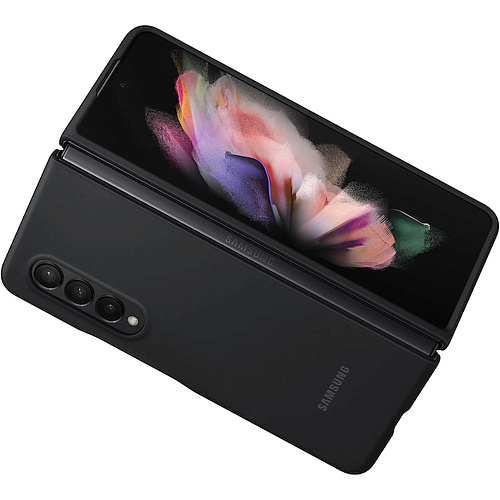 Чехол для Samsung Galaxy Z Fold3 Silicone Cover чёрный