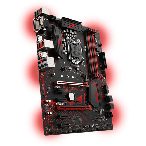 Материнская плата MSI Z370 Gaming Plus Z370 Socket-1151v2 4xDDR4, 6xSATA3, RAID, 1хM.2, 2xPCI-E16x, 4xUSB3.1, D-Sub, DVI-D, DP, Glan, ATX