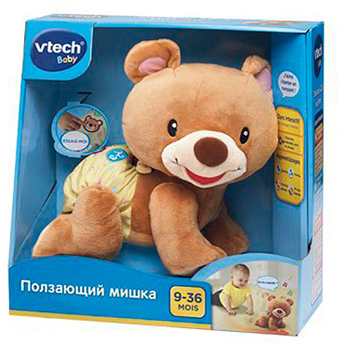 Интерактивная игрушка Vtech Ползающий мишка 80-181126