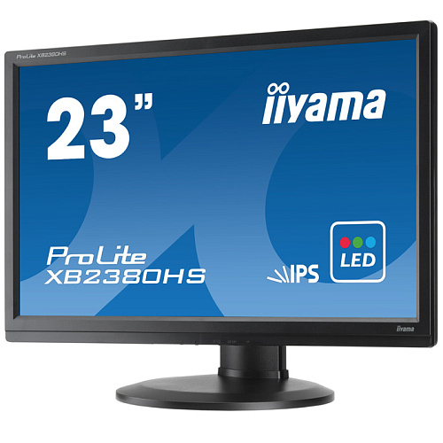 Монитор 23" Iiyama ProLite XB2380HS-B1 IPS LED 1920x1080 5ms VGA DVI HDMI