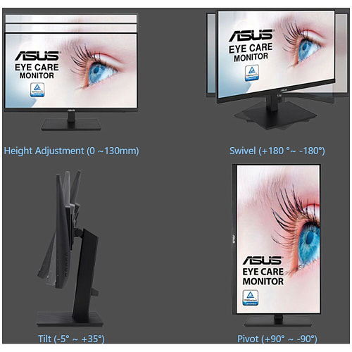 Монитор 24" ASUS Eye Care VA24EQSB IPS 1920x1080 5ms HDMI, DisplayPort, VGA