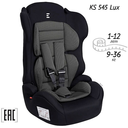 Автокресло Еду-Еду KS 545 lux черный, карбон серый