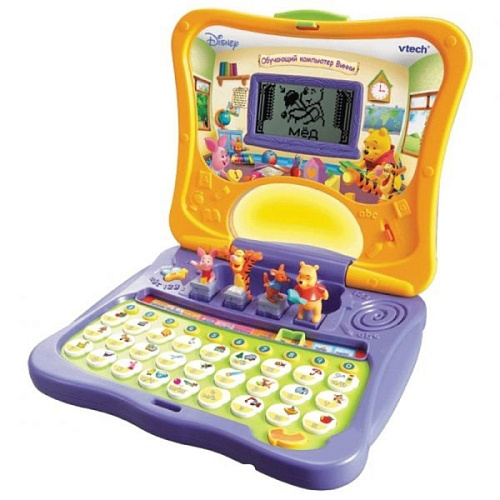 Электронная развивающая игрушка Vtech Обучающий компьютер Винни 11 программ 80-069126