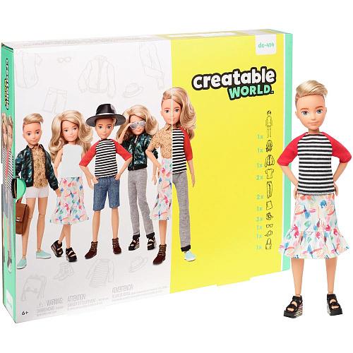 Mattel Creatable World Делюкс кукла+одежда с аксессуарами DC-414 GGT67