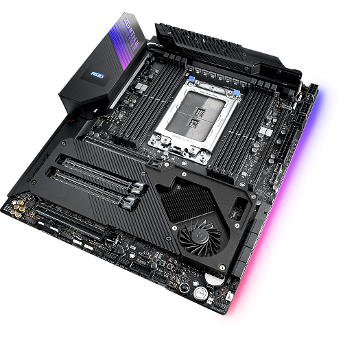 Материнская плата ASUS ROG Zenith II Extreme TRX40 Socket sTRX4 8xDDR4, 8xSATA3, RAID, 3xM.2, 4xPCI-E16x, 5xUSB3.2, 1xUSB3.2, Type C, 802.11ax, 2xGlan, E-ATX Ret
