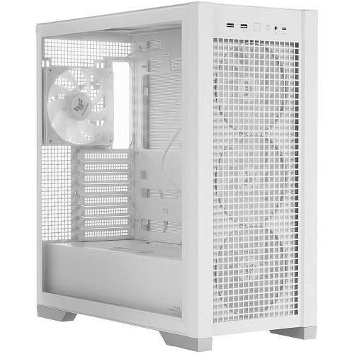 Корпус ATX Miditower ASUS TUF Gaming GT302 TG ARGB White