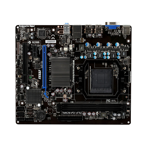 Материнская плата MSI 760GM-P21 (FX) Soc-AM3+ AMD 760G 2xDDR3, 1xPCI-E16x, Raid, GLan mATX Retail