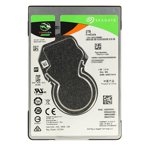 Внутренний жесткий диск 2,5" 2Tb 2.5" Seagate FireCuda (ST2000LX001) 128Mb 5400rpm SATA3