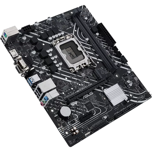 Материнская плата ASUS Prime H610M-D D4 H610 Socket-1700 2xDDR4, 4xSATA3, 1xM.2, 1xPCI-E16x, 2xUSB3.2, 1xCOM, D-Sub, HDMI, Glan, mATX