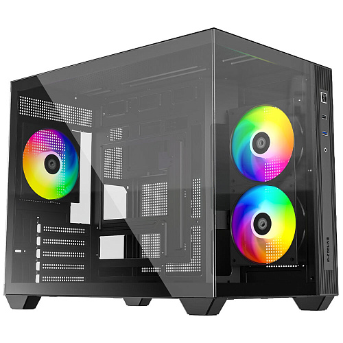Корпус MicroATX Miditower ID-Cooling View 500 ARGB Black