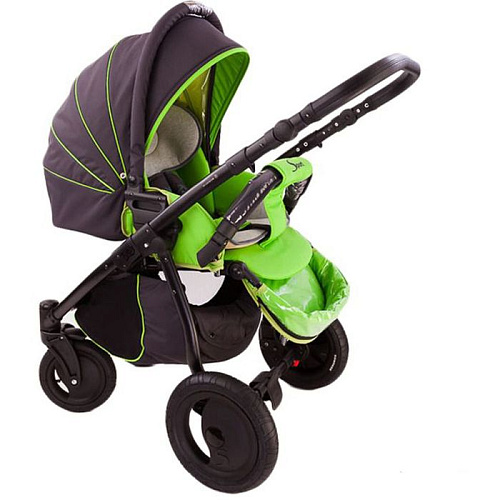 Коляска 2 в 1 Tutis Zippy Sport Plus Серый/зеленый