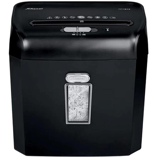 Уничтожитель бумаг Rexel Promax RPX612 (секр.P-4)/фрагменты/6лист./12лтр./скрепки/скобы/пл.карты