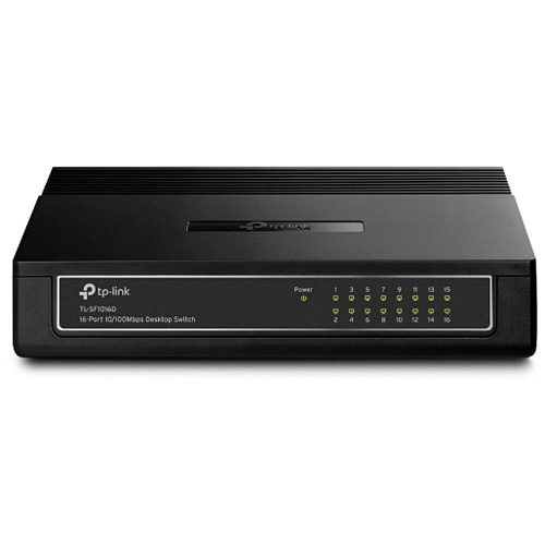 Коммутатор TP-LINK TL-SF1016D неуправляемый 16 портов 10/100Мбит/с