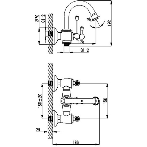 Смеситель для ванны Berholm Coruna CORSB00B02