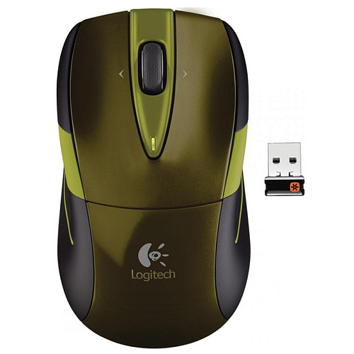 Мышь Logitech M525 Wireless Mouse Green-Black USB 910-002604