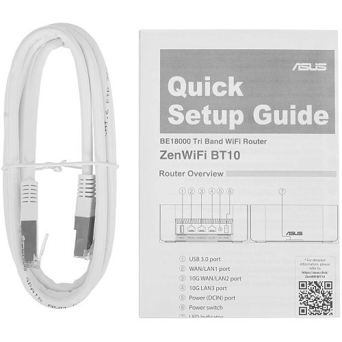 Mesh система ASUS ZenWiFi BT10 (2pk) 802.11 a/b/g/n/ac/ax/be 2,4 ГГц, 5ГГц и 6ГГц USB3.0