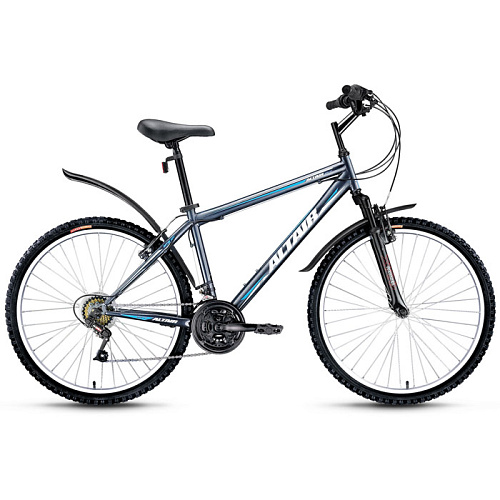 Двухколесный велосипед ALTAIR MTB HT 26 (15"/18 ск.) серый