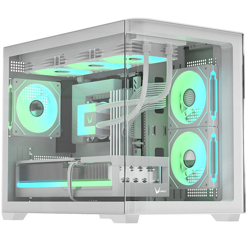 Корпус MicroATX Minitower Formula Crystal U2M Floe White