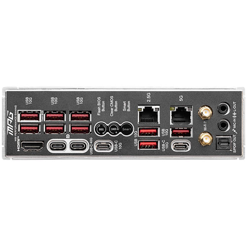 Материнская плата MSI MPG X870E Carbon WiFi Socket-AM5 AMD X870E 4xDDR5, 4xSATA3, RAID, 4xM.2, 3xPCI-E16x, 9xUSB3.2, 2xUSB3.2 Type C, DP, HDMI, WiFi, 2xGlan, ATX Ret