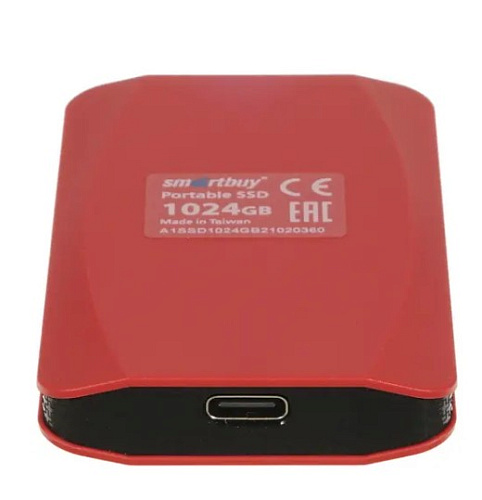 Внешний SSD-накопитель 1Tb Smartbuy A1 Drive SB001TB-A1R-U31C (SSD) USB 3.1, Красный