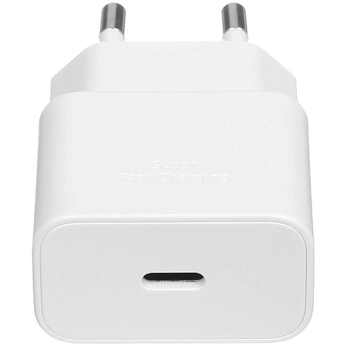 Сетевое зарядное устройство Samsung EP-T2510 25W Type C+ cable, белое
