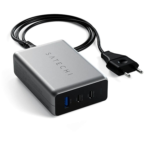 Сетевое зарядное устройство Satechi Compact Charger 100W ST-TC100GM-EU 2xUSB-C + USB-A