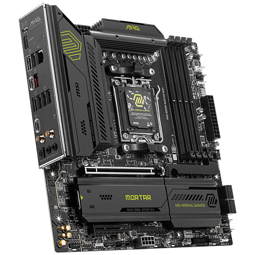Материнская плата MSI MAG B850M Mortar WiFi Socket-AM5 AMD B850 4xDDR5, 6xSATA3, RAID, 3xM.2, 1xPCI-E16x, 7xUSB3.2, 2xUSB3.2 Type C, HDMI, WiFi, 2.5Glan, mATX Ret