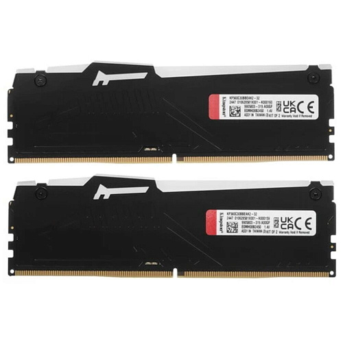 Модуль памяти DIMM 32Gb 2х16Gb DDR5 PC48000 6000MHz Kingston Fury Beast RGB Black EXPO (KF560C30BBEAK2-32)
