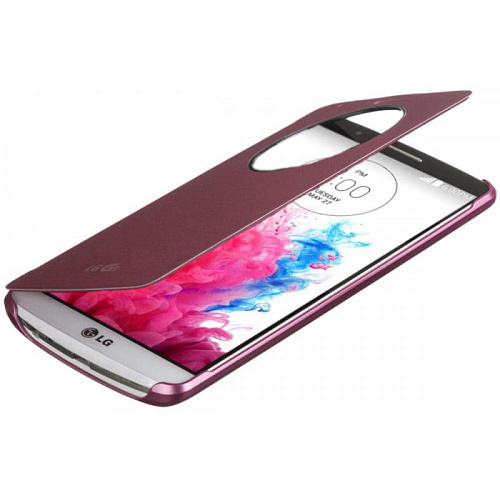 Чехол для LG D855/D856 G3 LG Quick Circle CCF-345G красный
