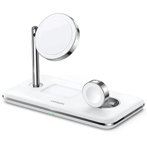 Беспроводная зарядная панель 3 в 1 Для IPhone, Apple Watch, Airpods Ugreen CD278 (90326) 25W White