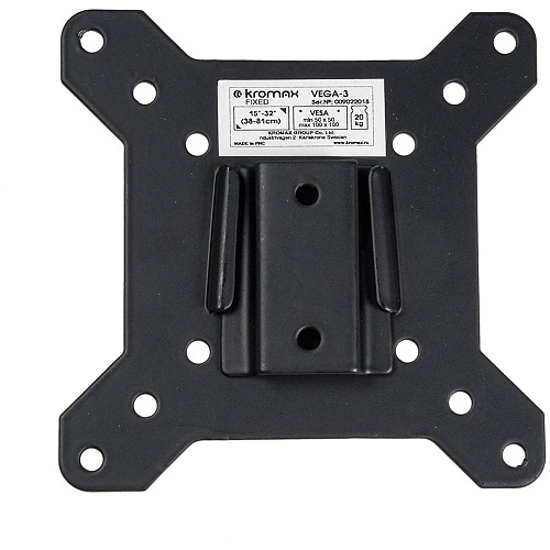 Кронштейн фиксированный Kromax VEGA-3 new 15-32' до 20кг Vesa до 100x100
