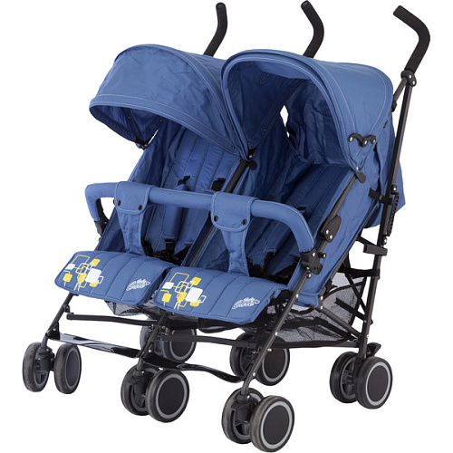Коляска для двойни Baby Care Citi Twin blue