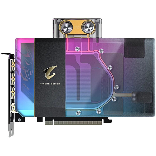 Видеокарта Gigabyte GeForce RTX 5080 16384Mb, AORUS Xtreme WaterForce WB 16 Gb (GV-N5080AORUSX WB-16GD) 1xHDMI, 3xDP, Ret