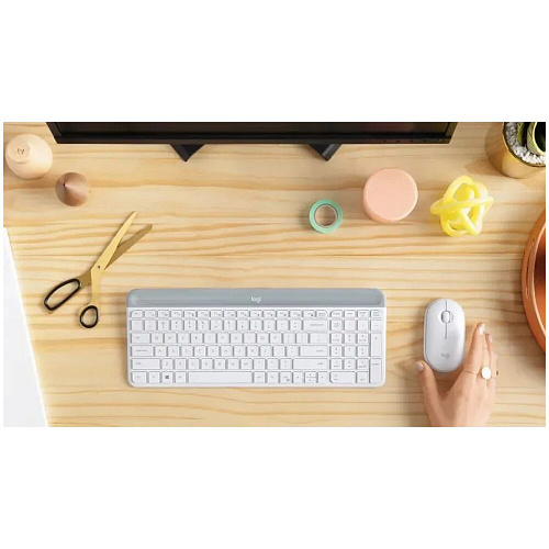 Клавиатура+мышь Logitech Wireless Combo MK470 White