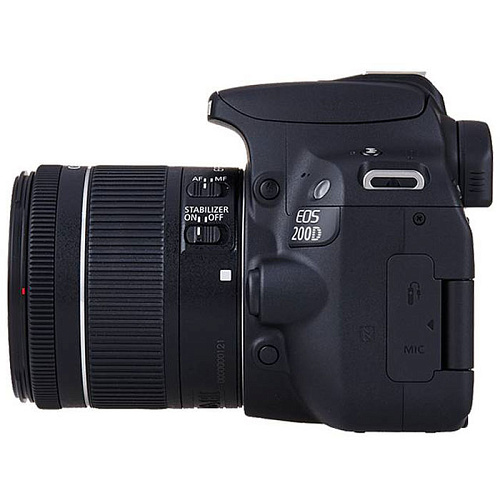 Зеркальная фотокамера Canon EOS 200D Kit 18-55 IS STM Black 