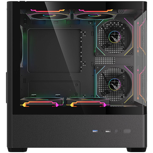 Корпус MicroATX Minitower Formula Crystal U1M Floe Black
