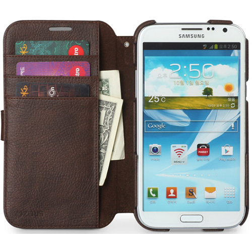 Чехол для Samsung Galaxy Note II N7100 Zenus Case Masstige Color Point Diary Choco